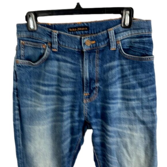 Classic Denim Slim Straight Jeans for Men - Picture 3 of 13